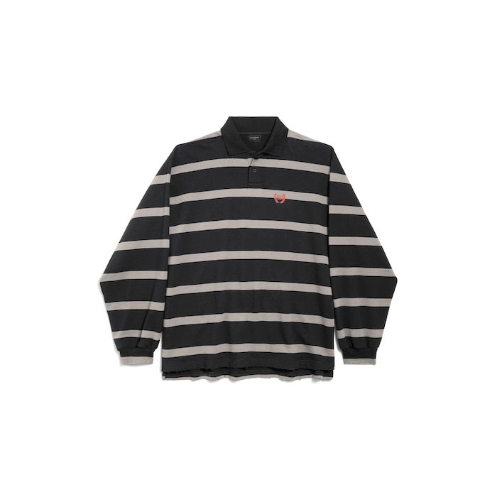 laurel classic long sleeve oversized polo