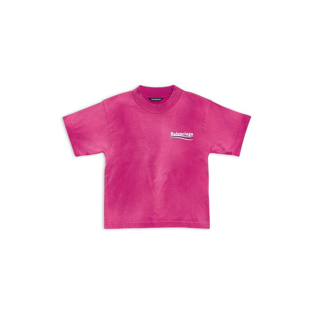 Empuje Sueño fricción Niños - Camiseta Political Campaign en Rosa Oscuro | Balenciaga ES
