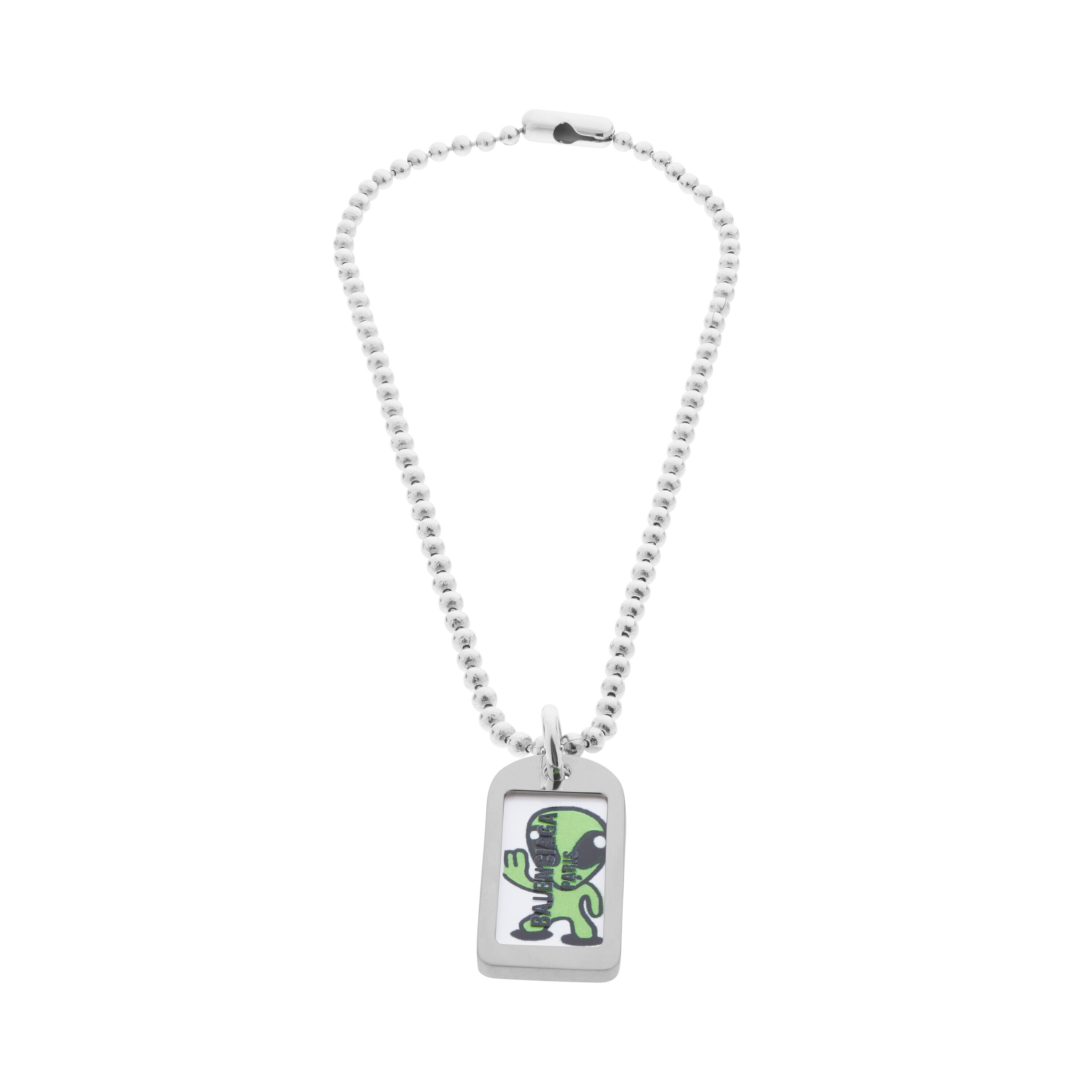 Darling Hi There Necklace in Silver/green | Balenciaga US