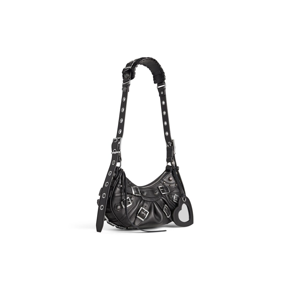 Women's Le Cagole Xs Shoulder Bag With Buckles in Black 