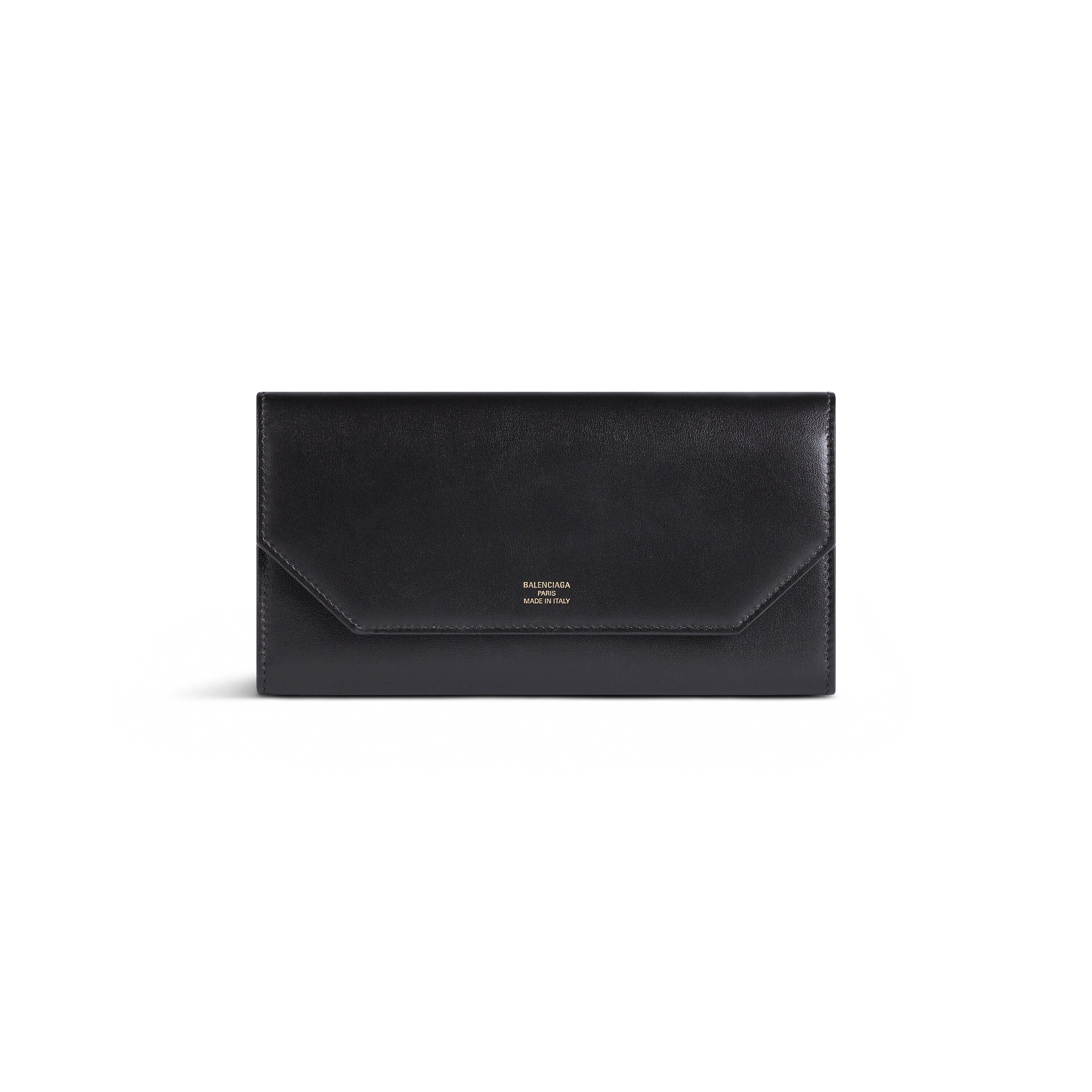 Women's Envelope Long Wallet With Card Holder in Black