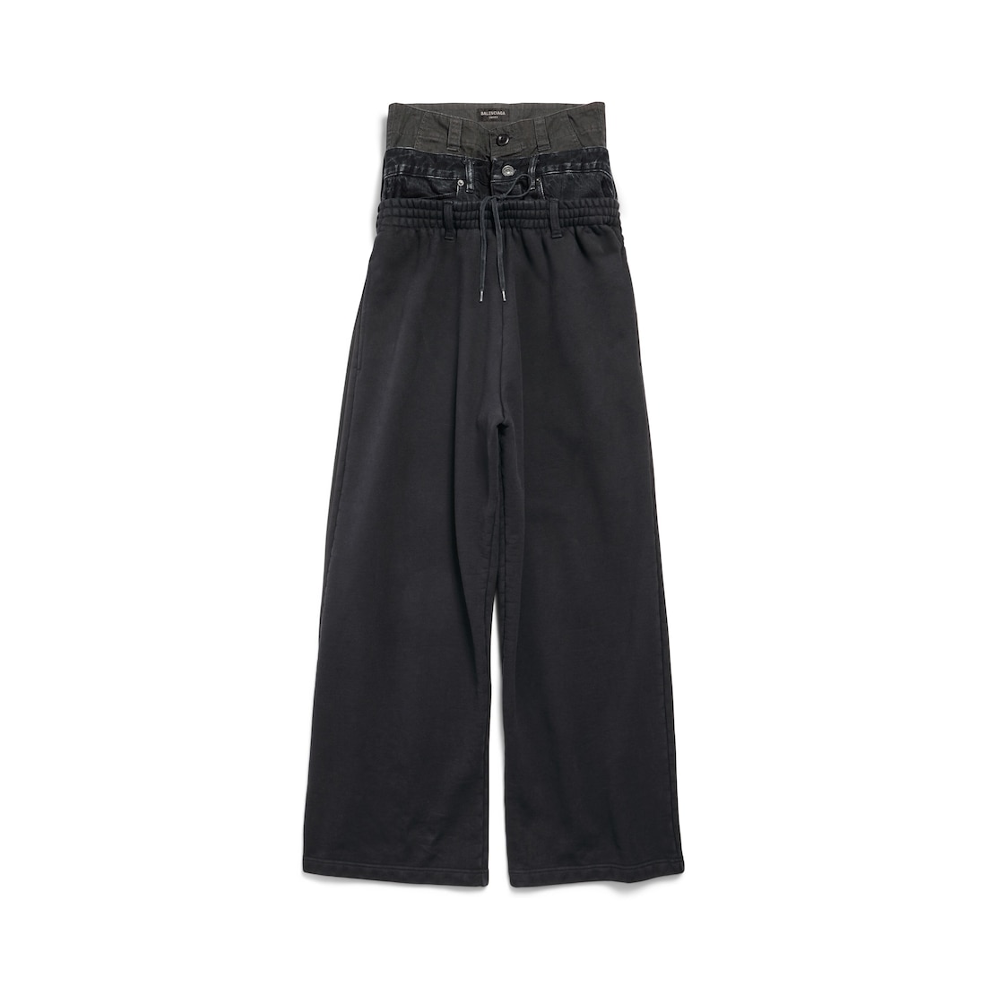 Men s Layered Jogging Pants in Black