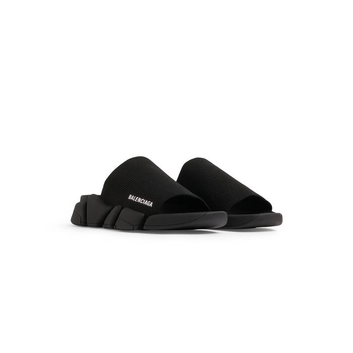 NEW Balenciaga Black Leather Pool Slides  Balenciaga black Balenciaga  shoes Balenciaga