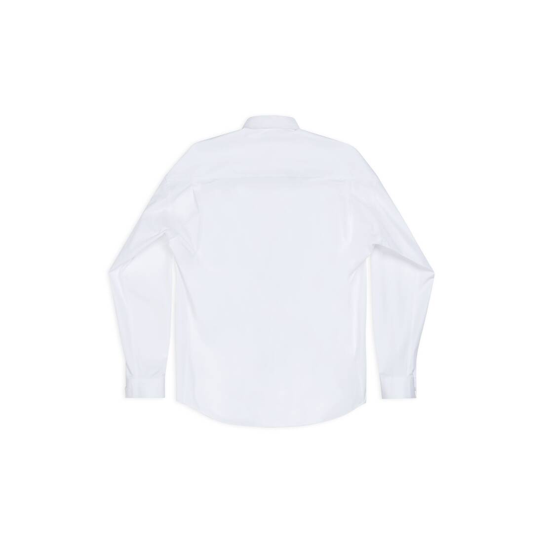 Men's Cocoon Shirt in White | Balenciaga US