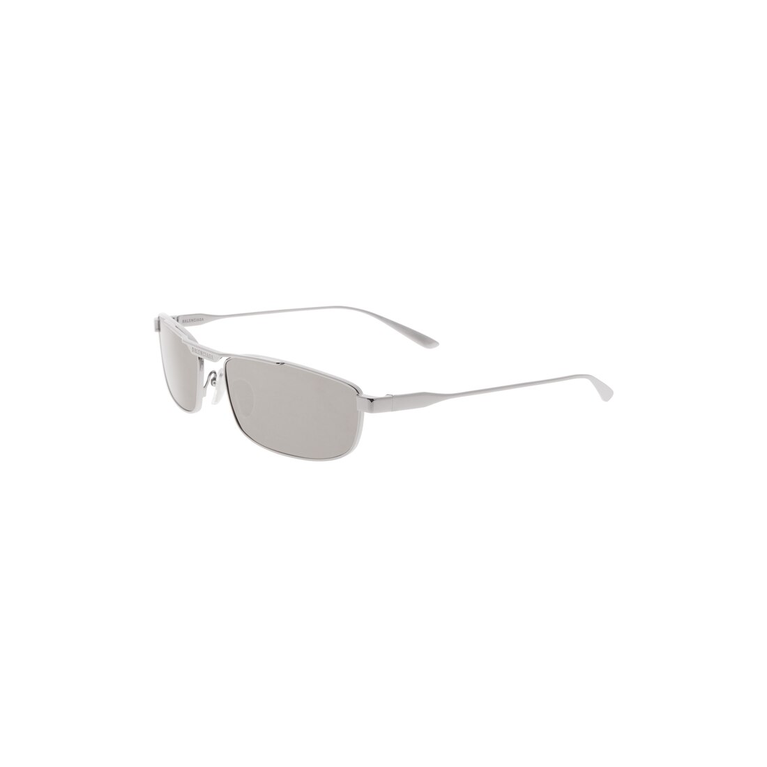 Tag 3.0 Rectangle Sunglasses in Light Grey | Balenciaga US