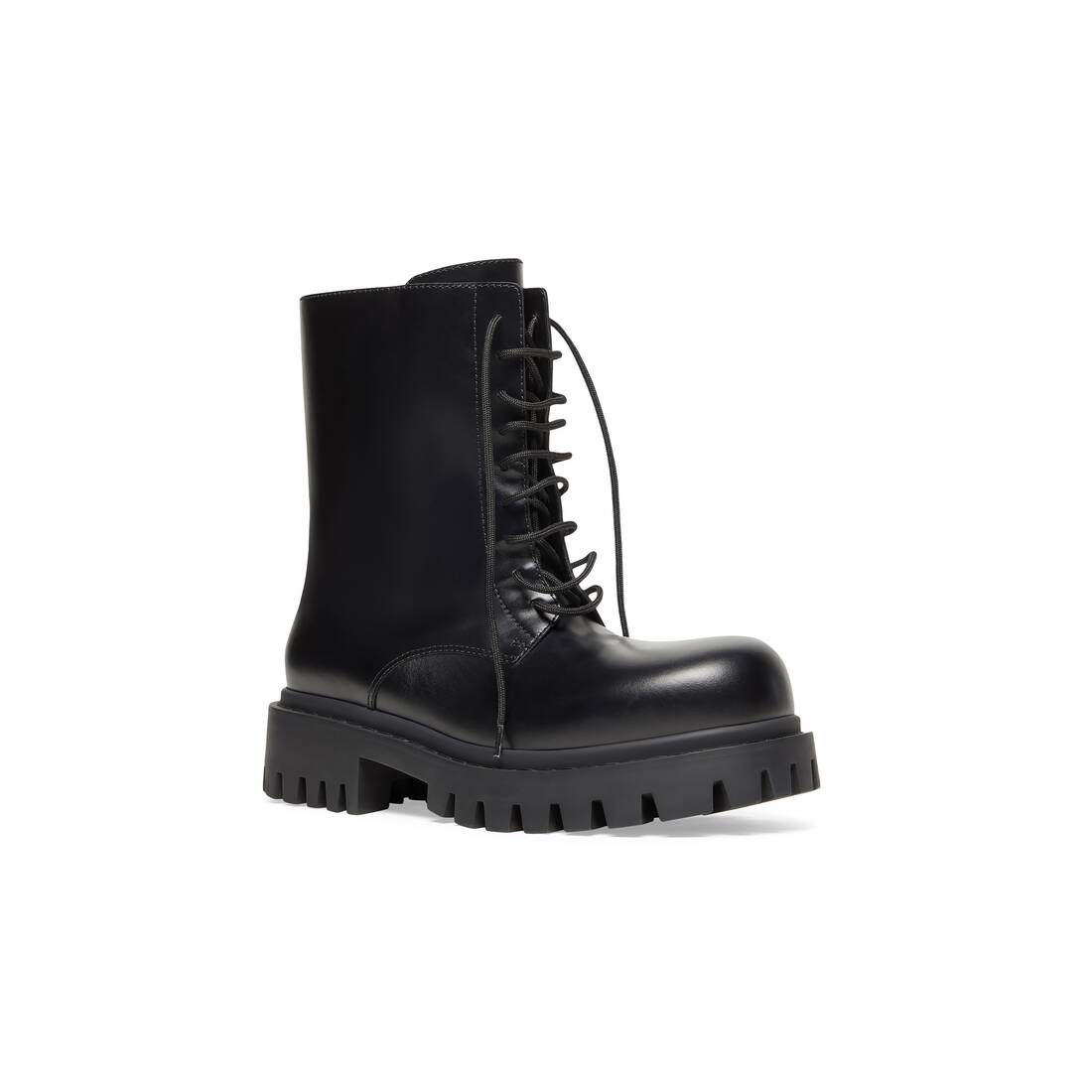 Balenciaga stivali strike - di colore nero farfetch lacci neri - Stileo.it