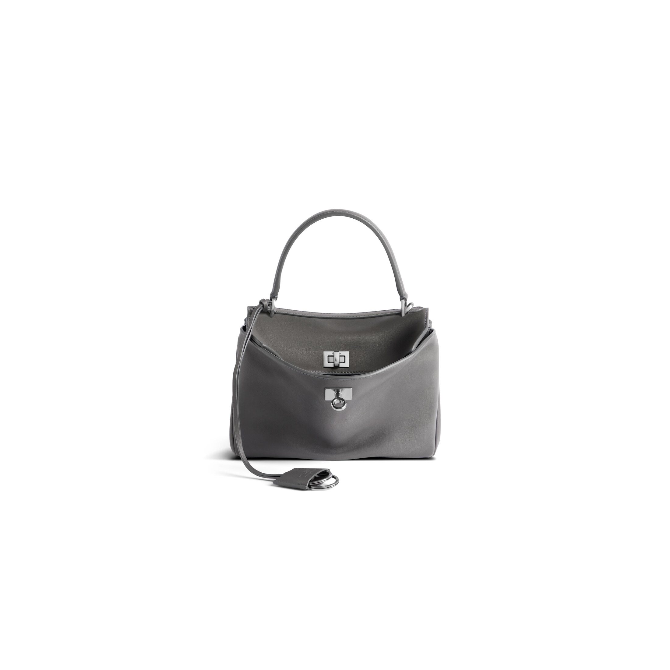 Balenciaga Rodeo Mini Handbag - Grey & Silver - Woman - Calfskin