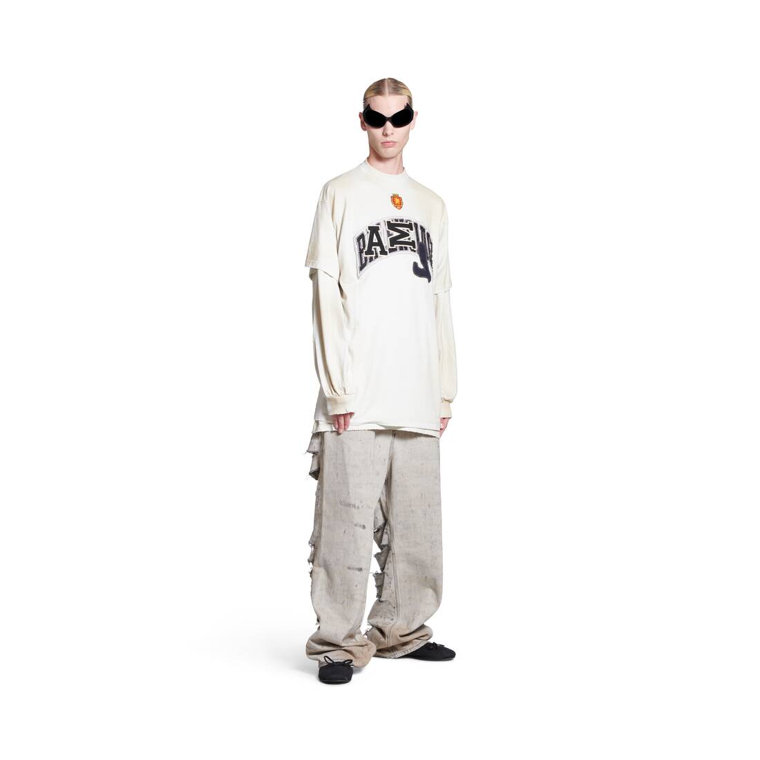 Skater T シャツ オーバーサイズ で ホワイト | Balenciaga JP