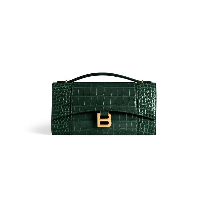 hourglass pochette with chain