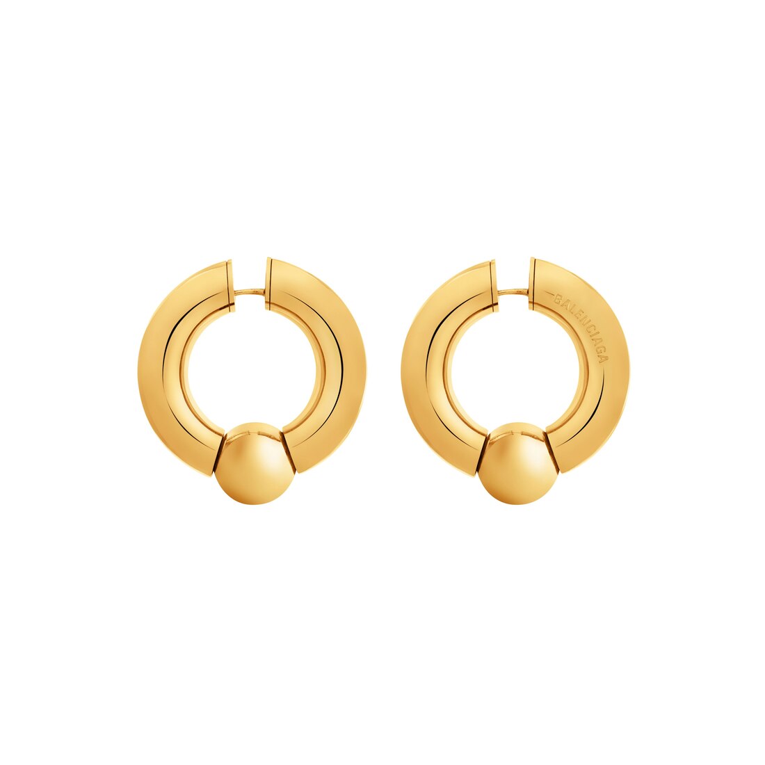 Women's Mega Earrings in Gold | Balenciaga US