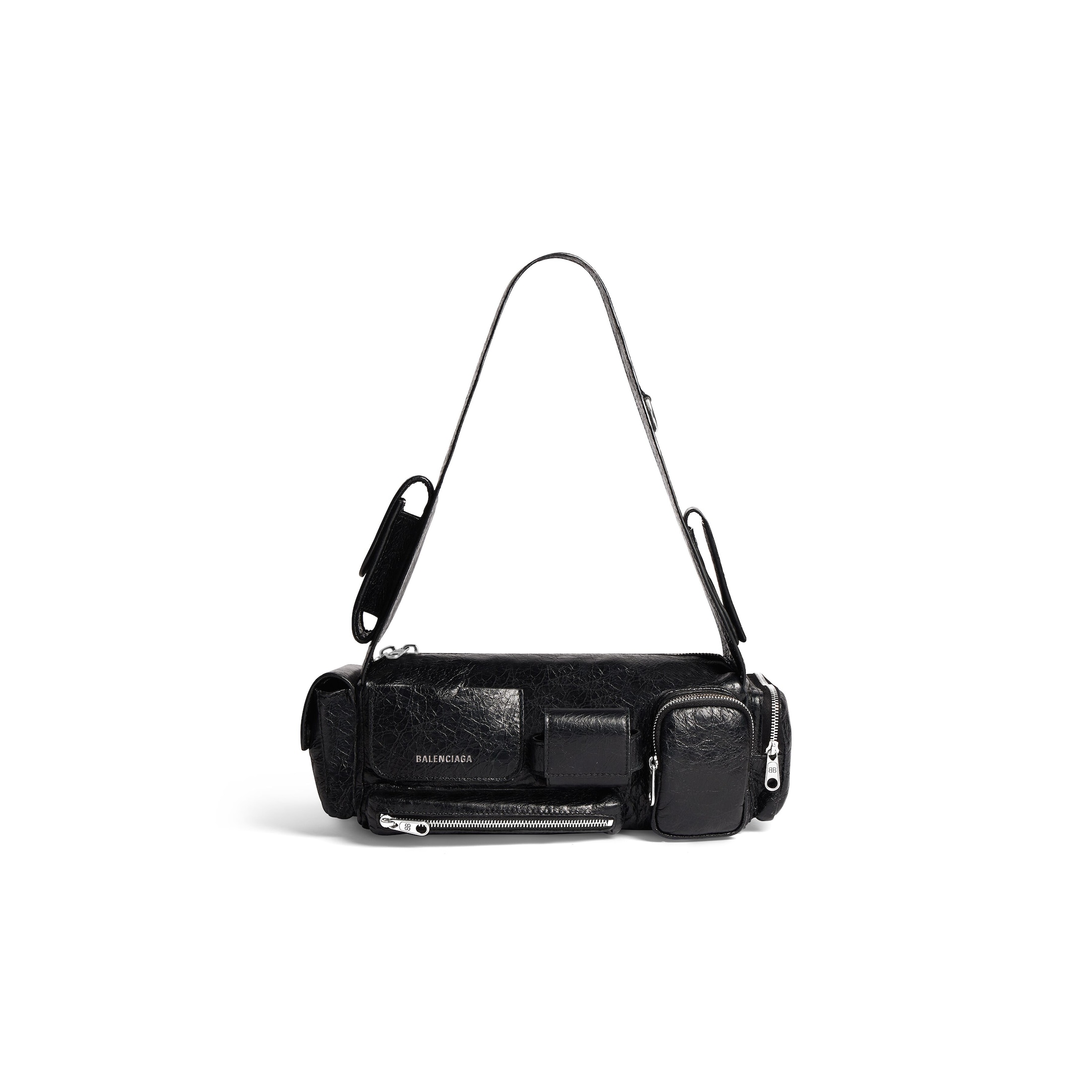 Balenciaga Superbusy XS Sling Bag - Black - Woman - Lambskin, Polyester