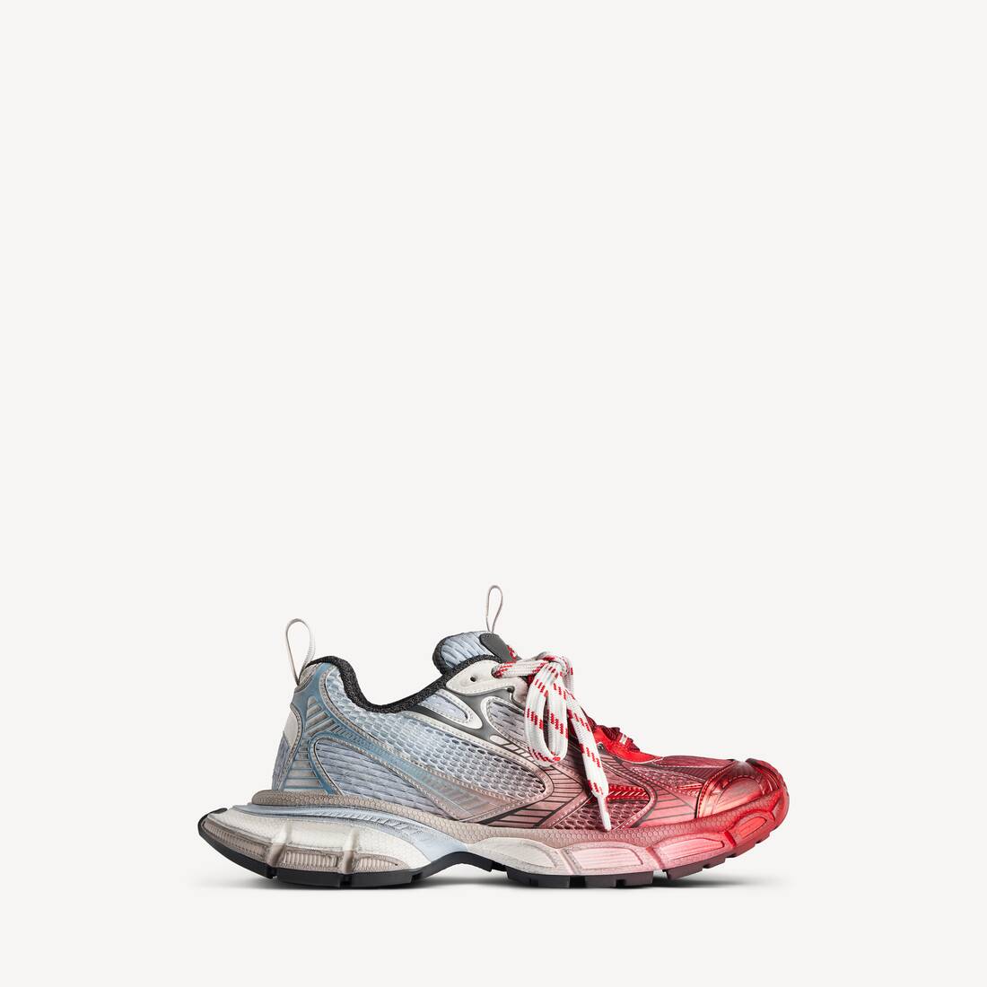 Men's 3xl Toe Spray Sneaker in White/blue/grey/red Balenciaga US