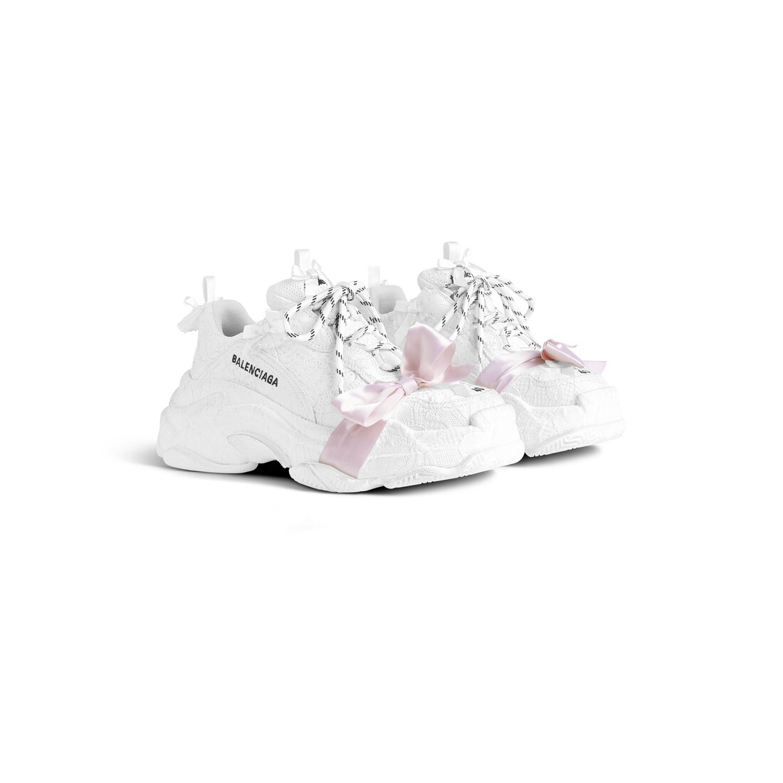 ホワイト/ライトピンク の ウィメンズ Triple S Lace スニーカー