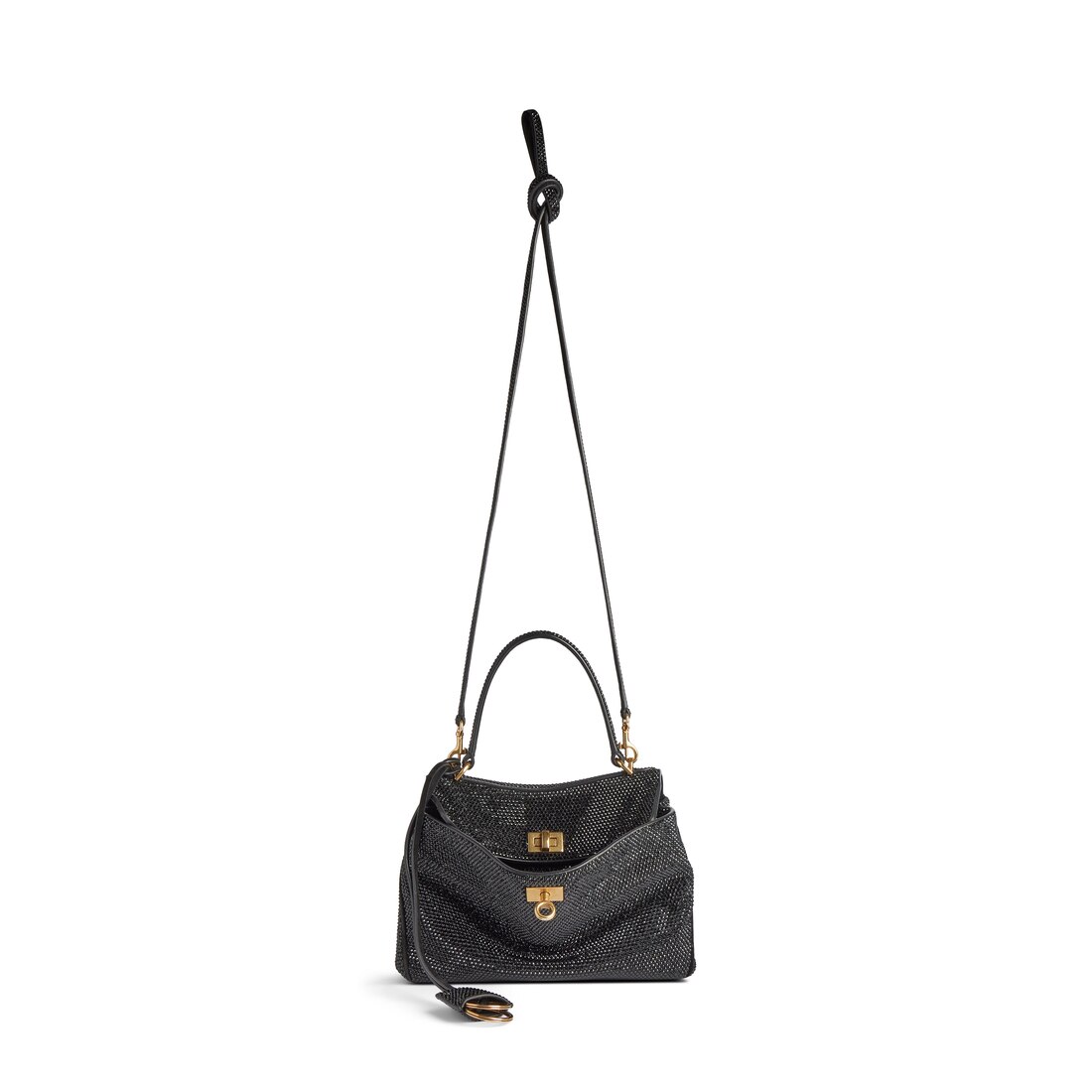 Women's Rodeo Mini Handbag With Rhinestones in Black Women's Rodeo Mini Handbag With Rhinestones in Black
