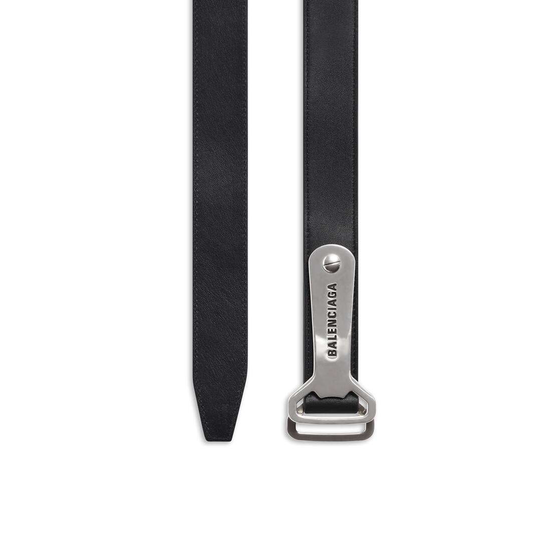 Balenciaga Leather belt with logo, Men's Accessories