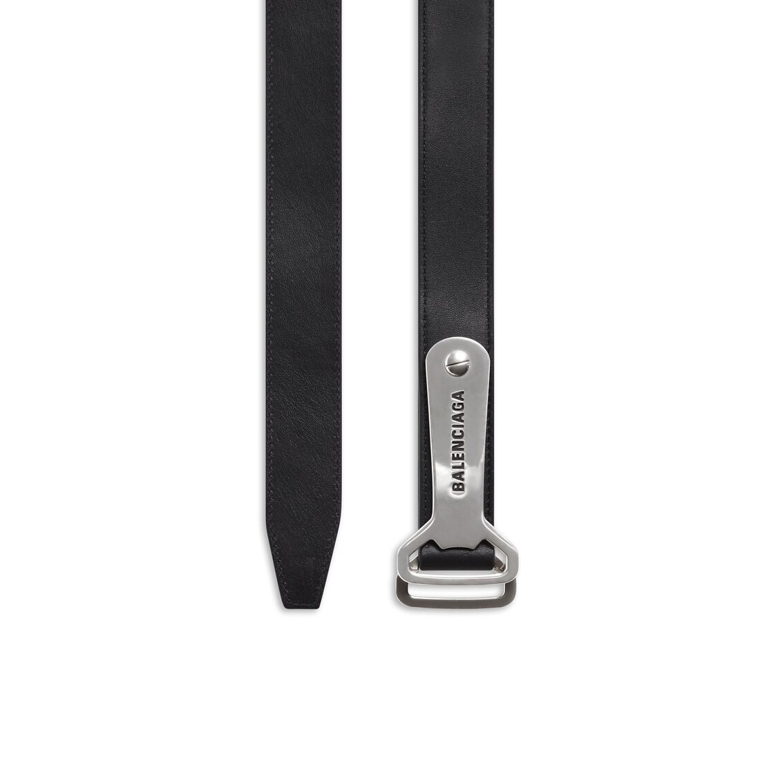 Men's Bottle Opener D Ring Belt in Black | Balenciaga US