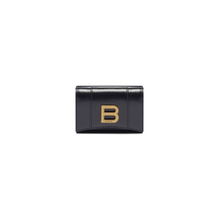 Luxury wallet - Balenciaga red and black leather wallet.