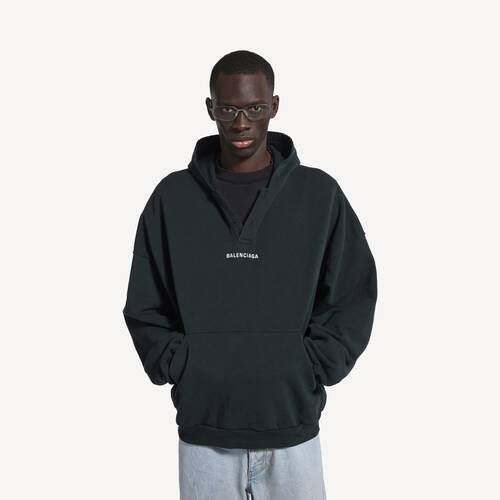 balenciaga back polo hoodie