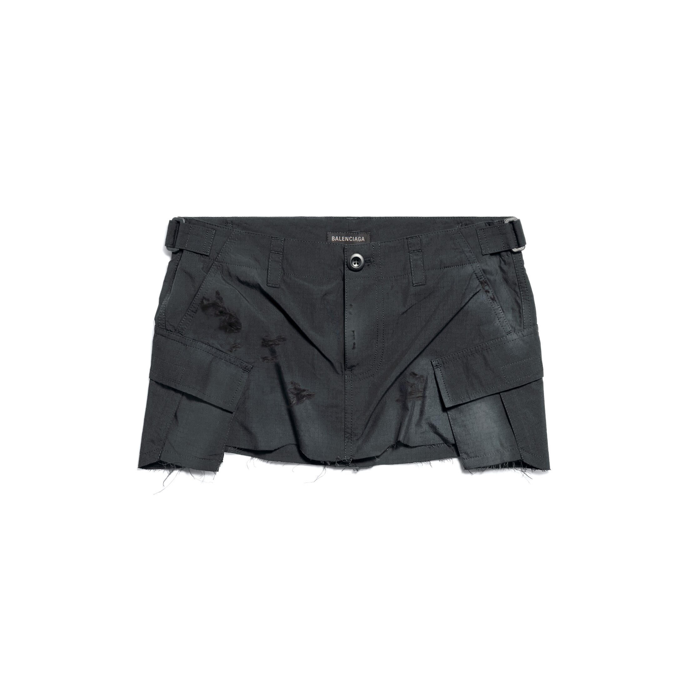 Balenciaga Jupe Cargo Mini - Noir - Femme - 42 - Coton & Polyamide