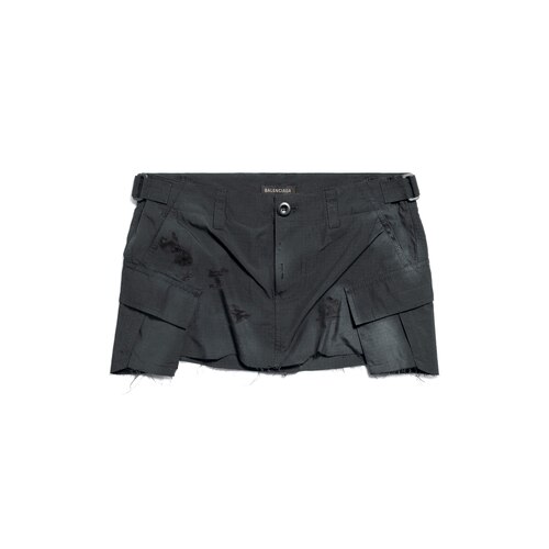 cargo mini skirt