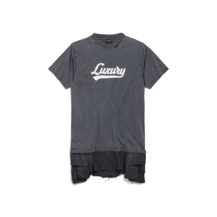 vestido camiseta cargo hybrid luxury script