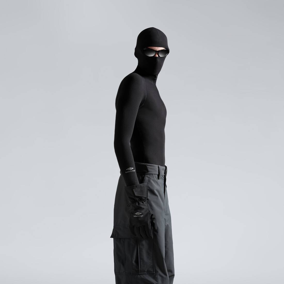 Guanti neri effetto pelle 22 cm donna: Accessori,e vestiti di
