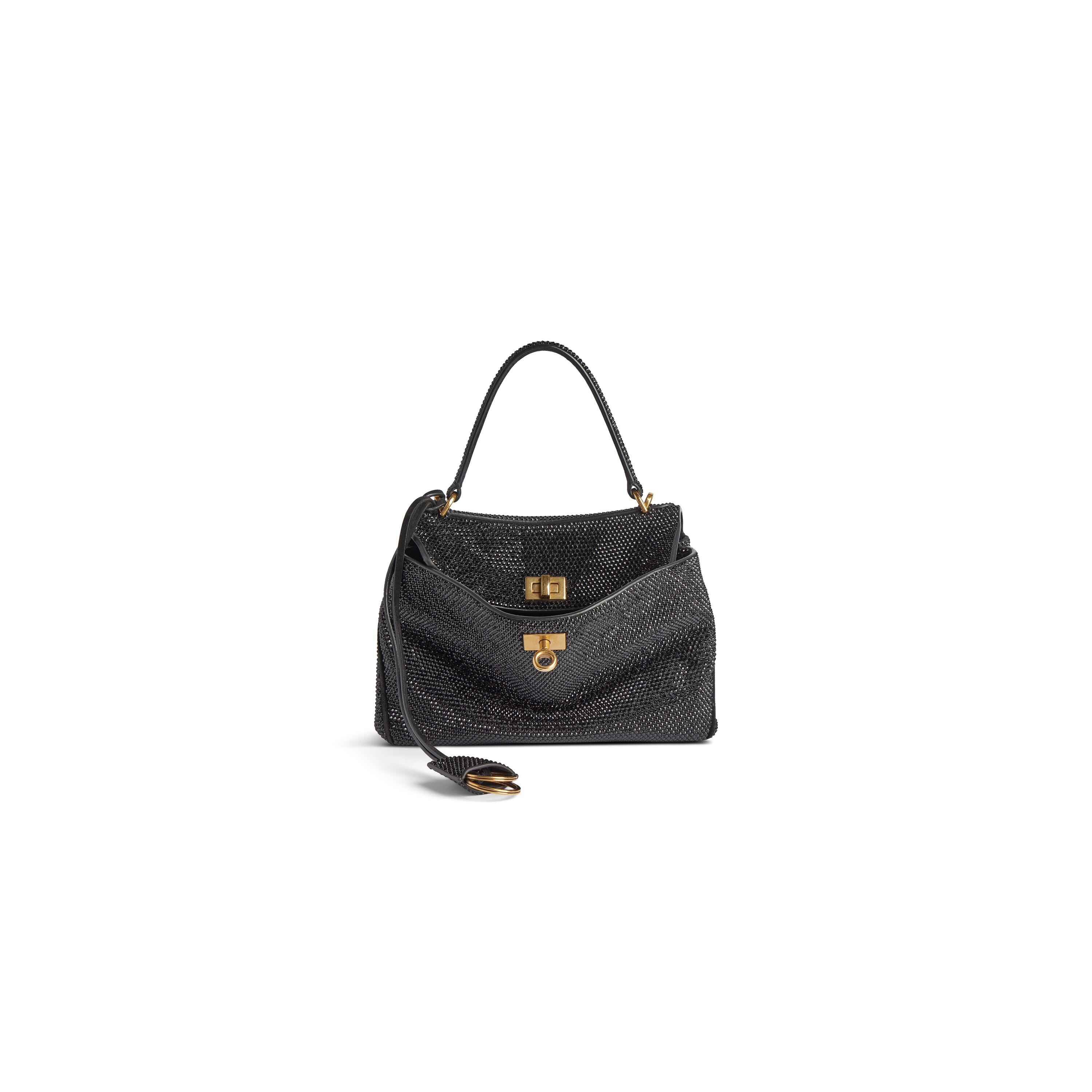 Women's Rodeo Handbag Mini With Rhinestones in Black
