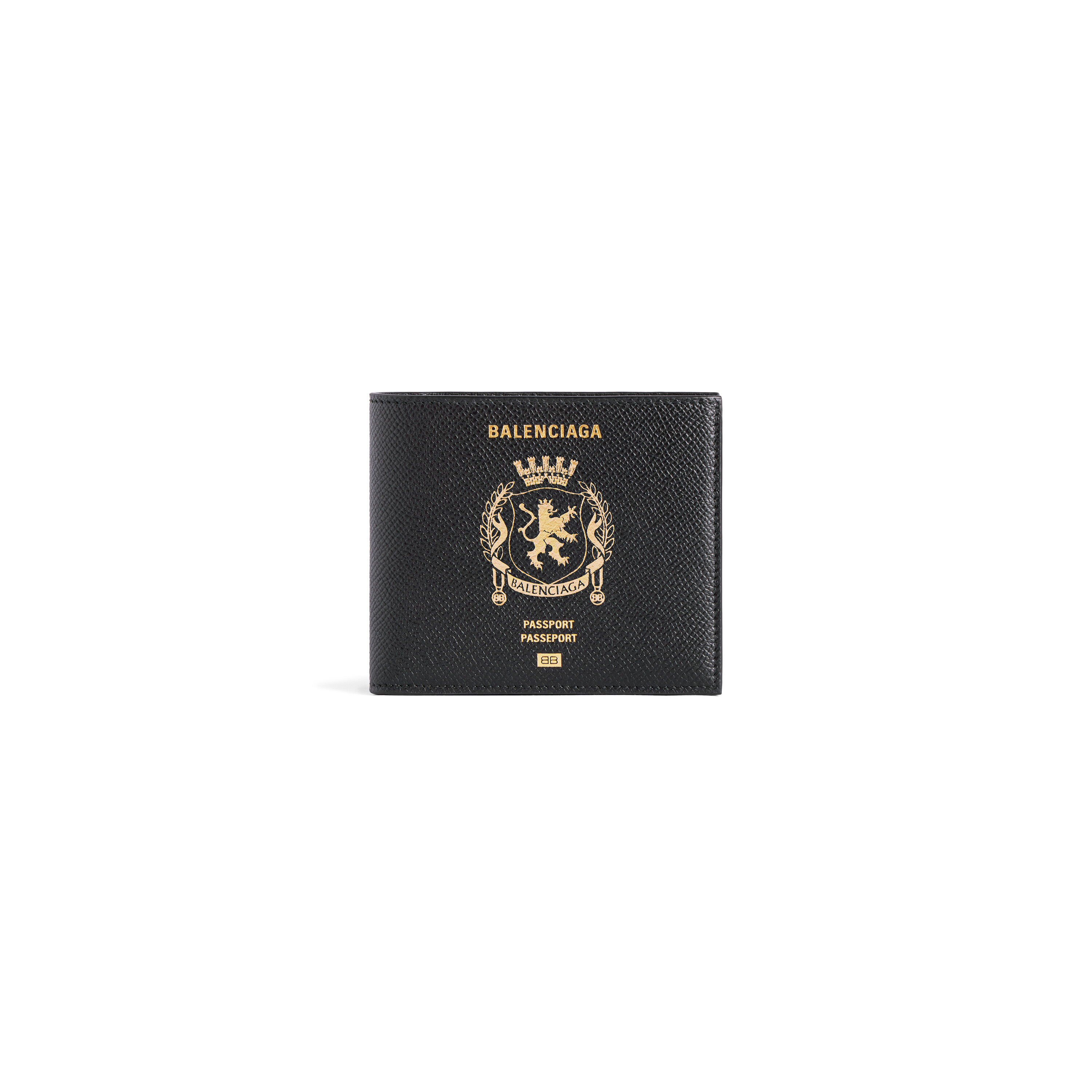 ブラック の メンズ Passport スクエア フォールデッドウォレット