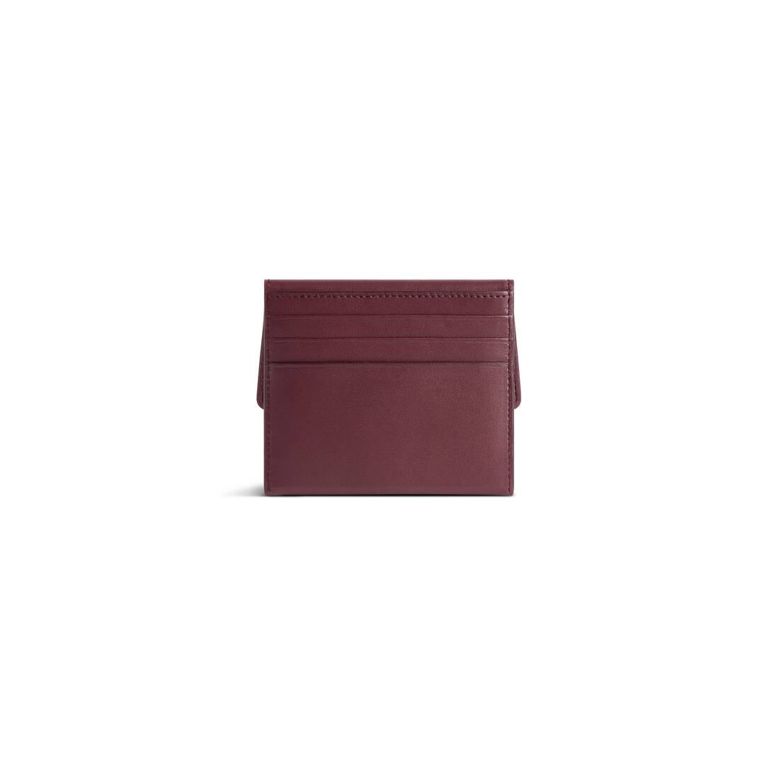 어두운 부르고뉴에 플랩이있는 여성 로데오 카드 홀더