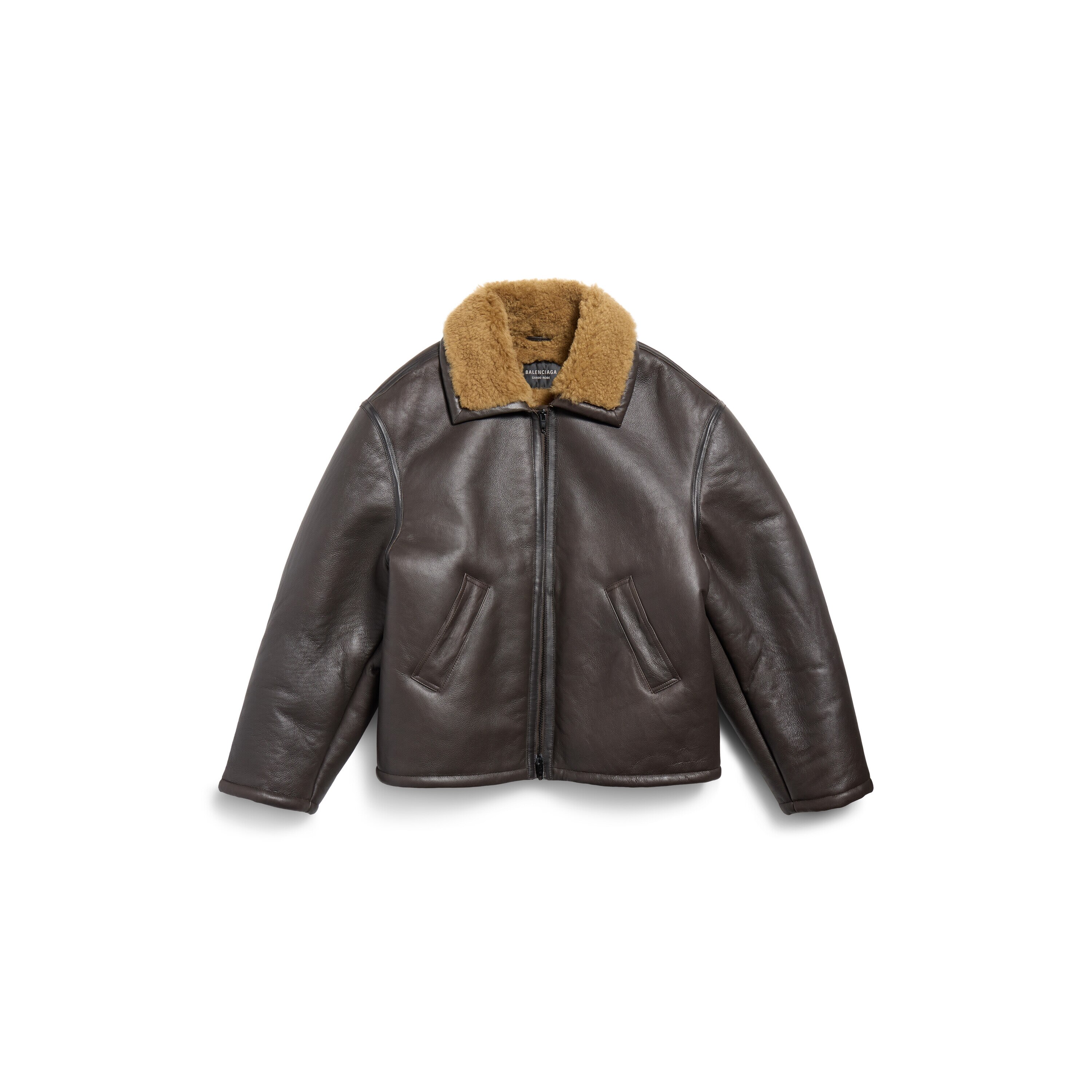 Women s Aviator Jacket in Brown Balenciaga CA