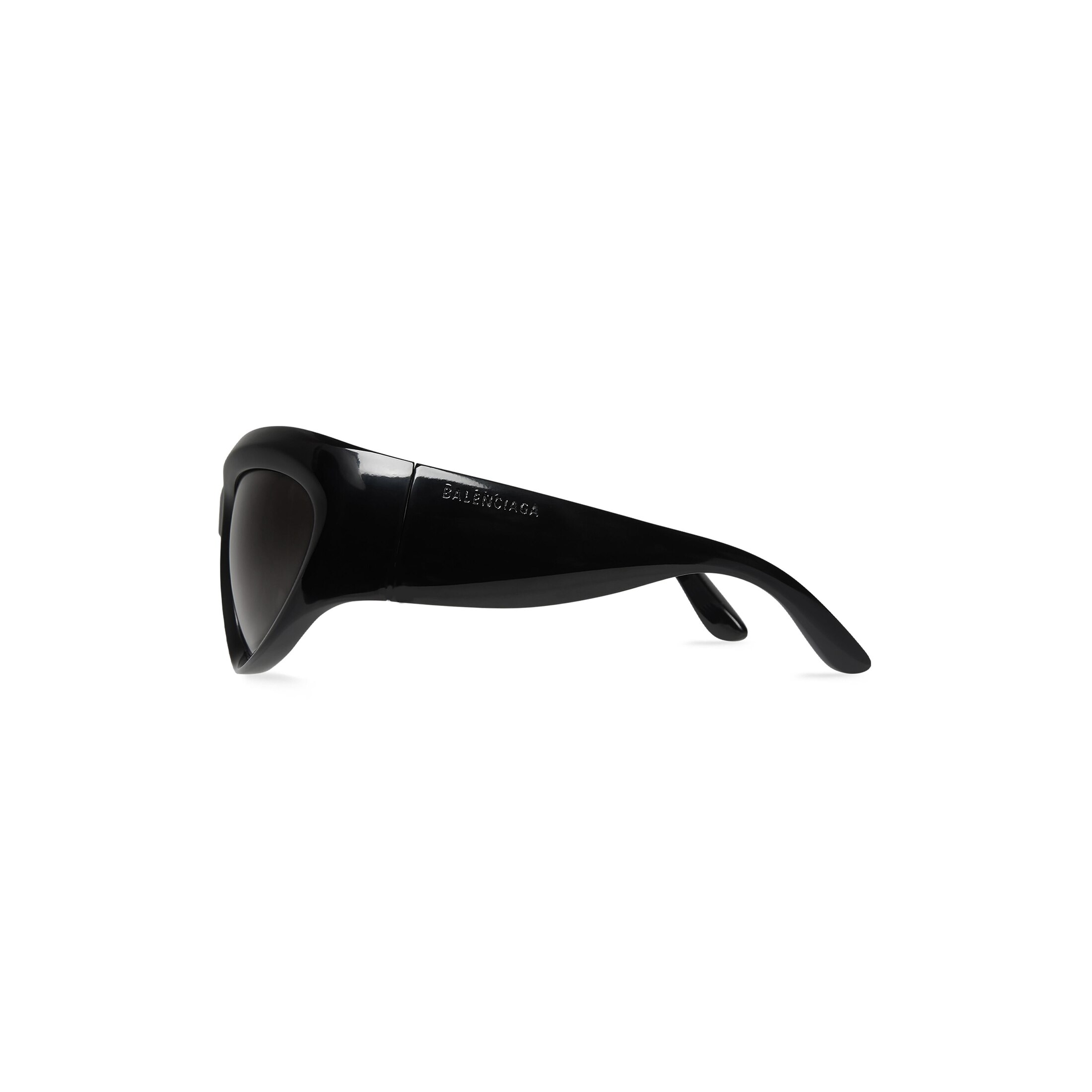 Wrap D-frame Sunglasses in Black | Balenciaga US