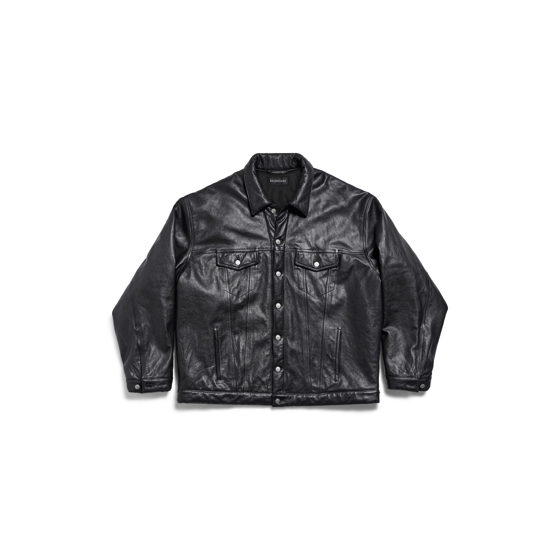 Balenciaga Oversized Padded Jacket - Black - Man - XS - Buffalo Skin