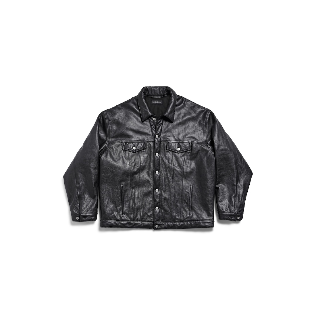 Men's Oversized Padded Jacket in Black | Balenciaga CA