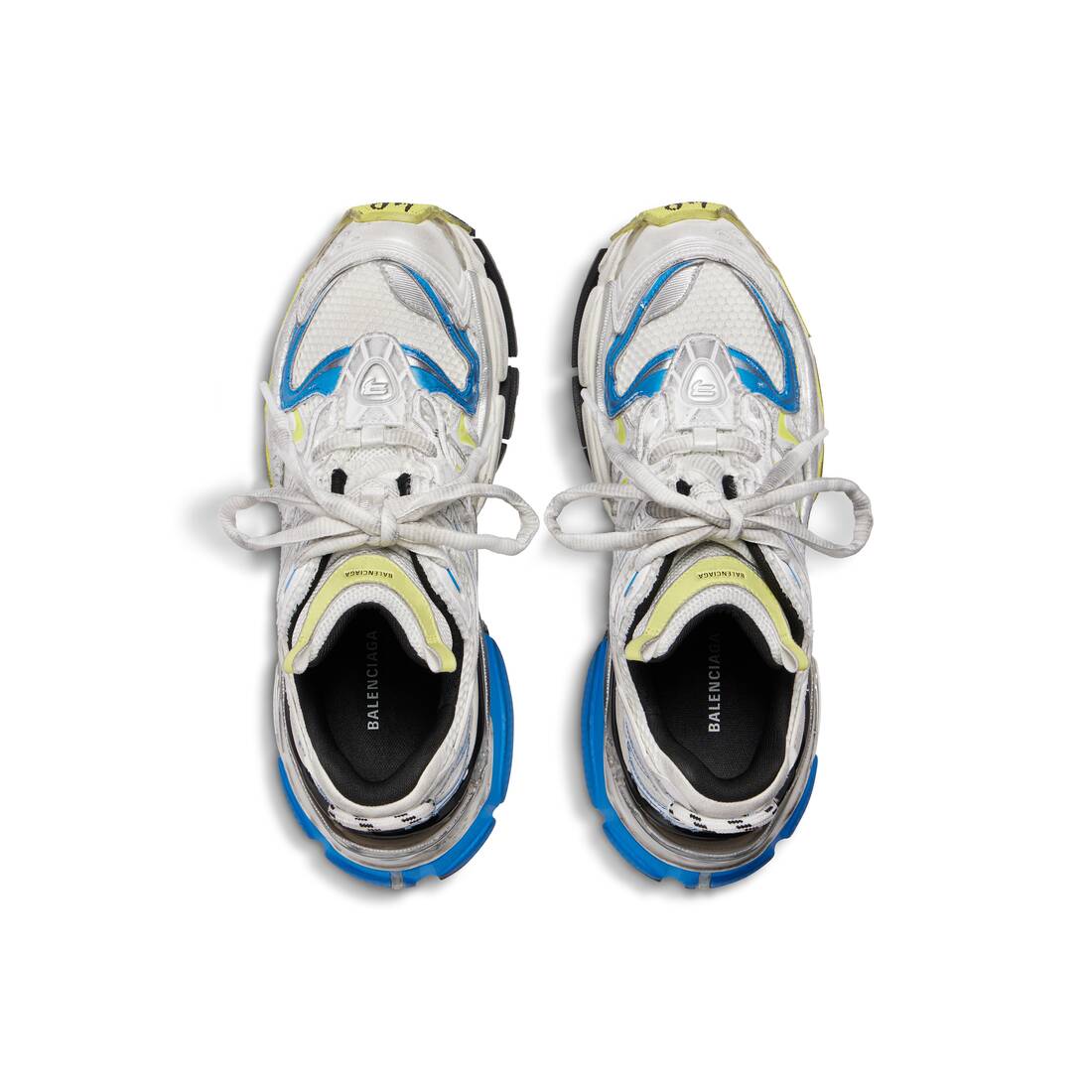 Men's Runner 2.0 Sneaker in White/yellow/blue