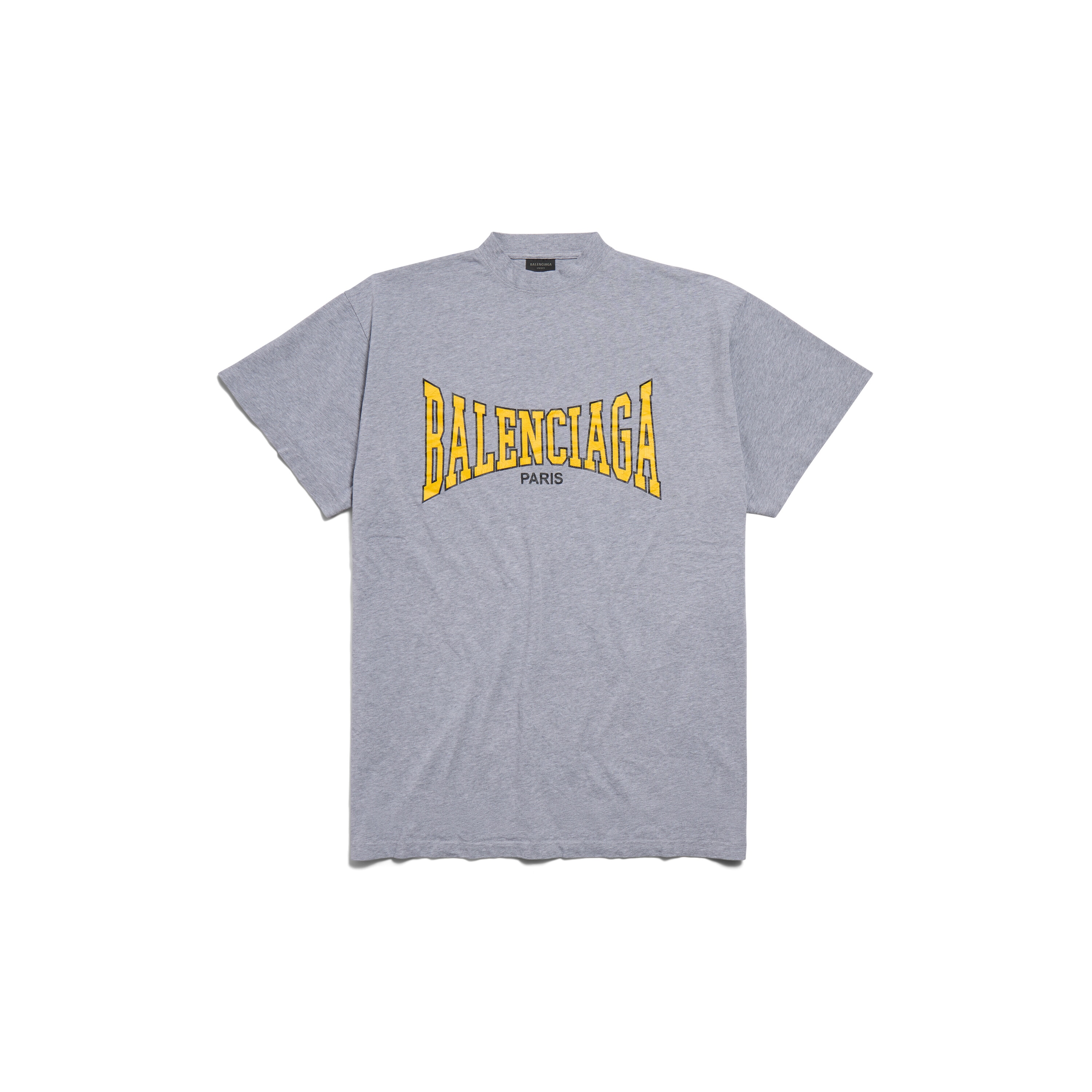 Men's Balenciaga Boxing T-shirt Oversize Fit in Grey