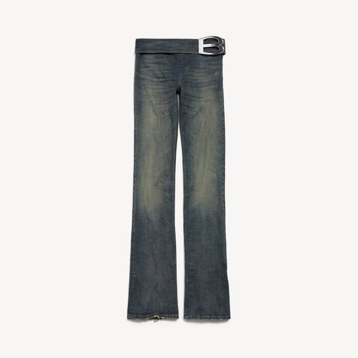 buckle bootcut pants