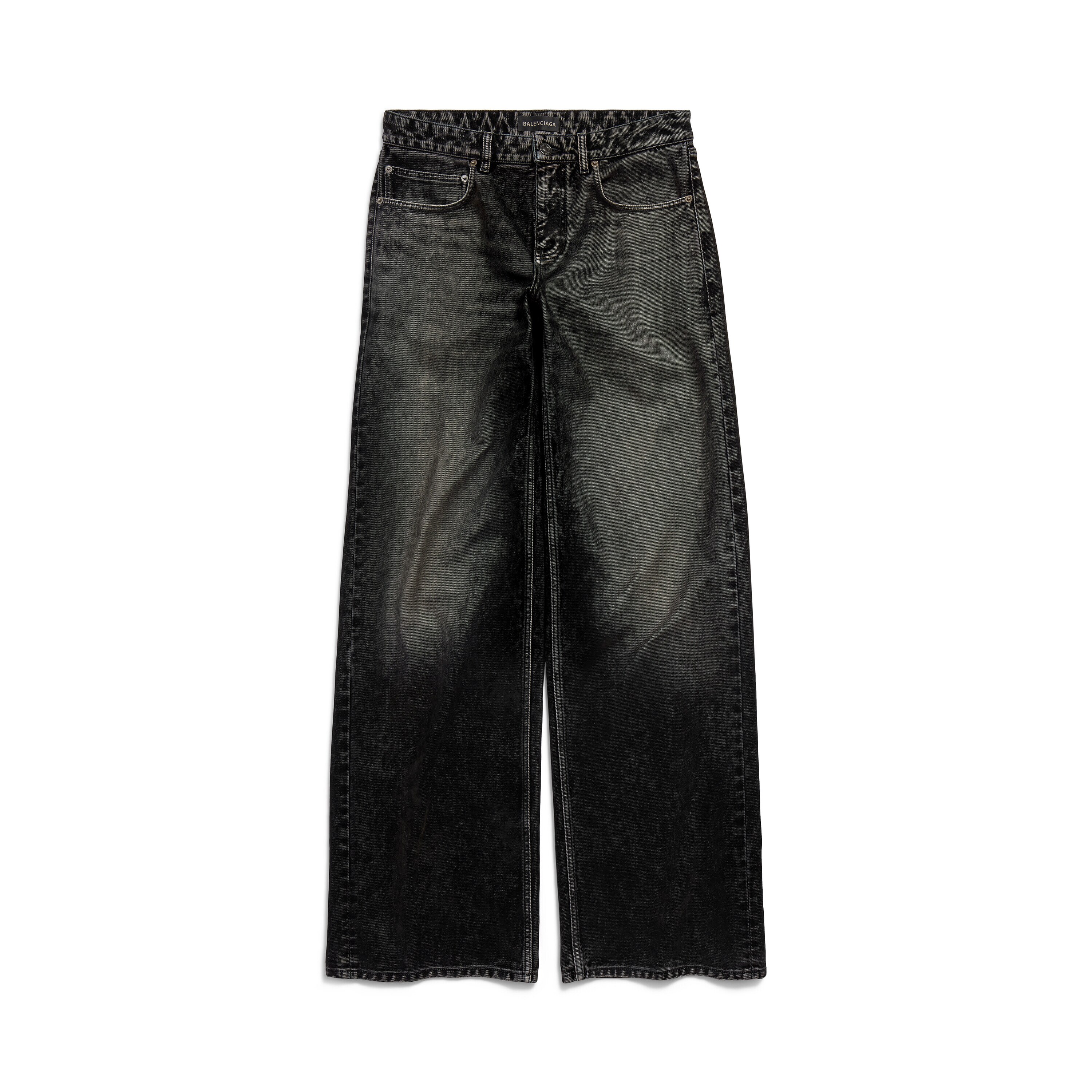 新作*BALENCIAGA* ディストレストジーンズ デニム BALENCIAGA Straight Pants 22FW Oversized Denim Baggy Jeans L
