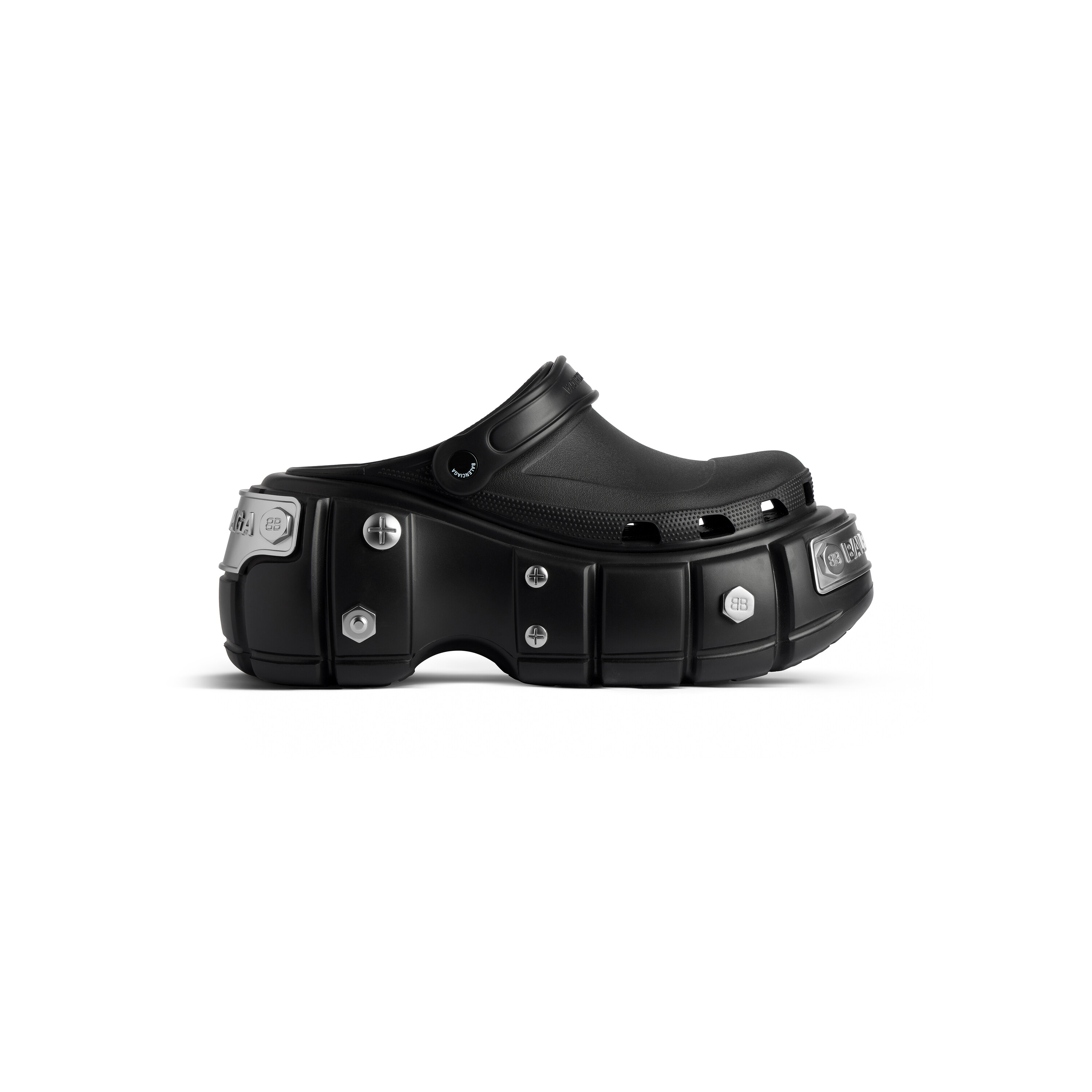 Men's Hardcrocs™ Mule in Black Balenciaga US - Main Image
