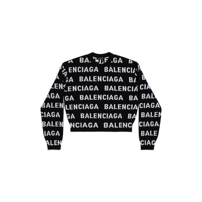 bal horizontal allover cropped sweater