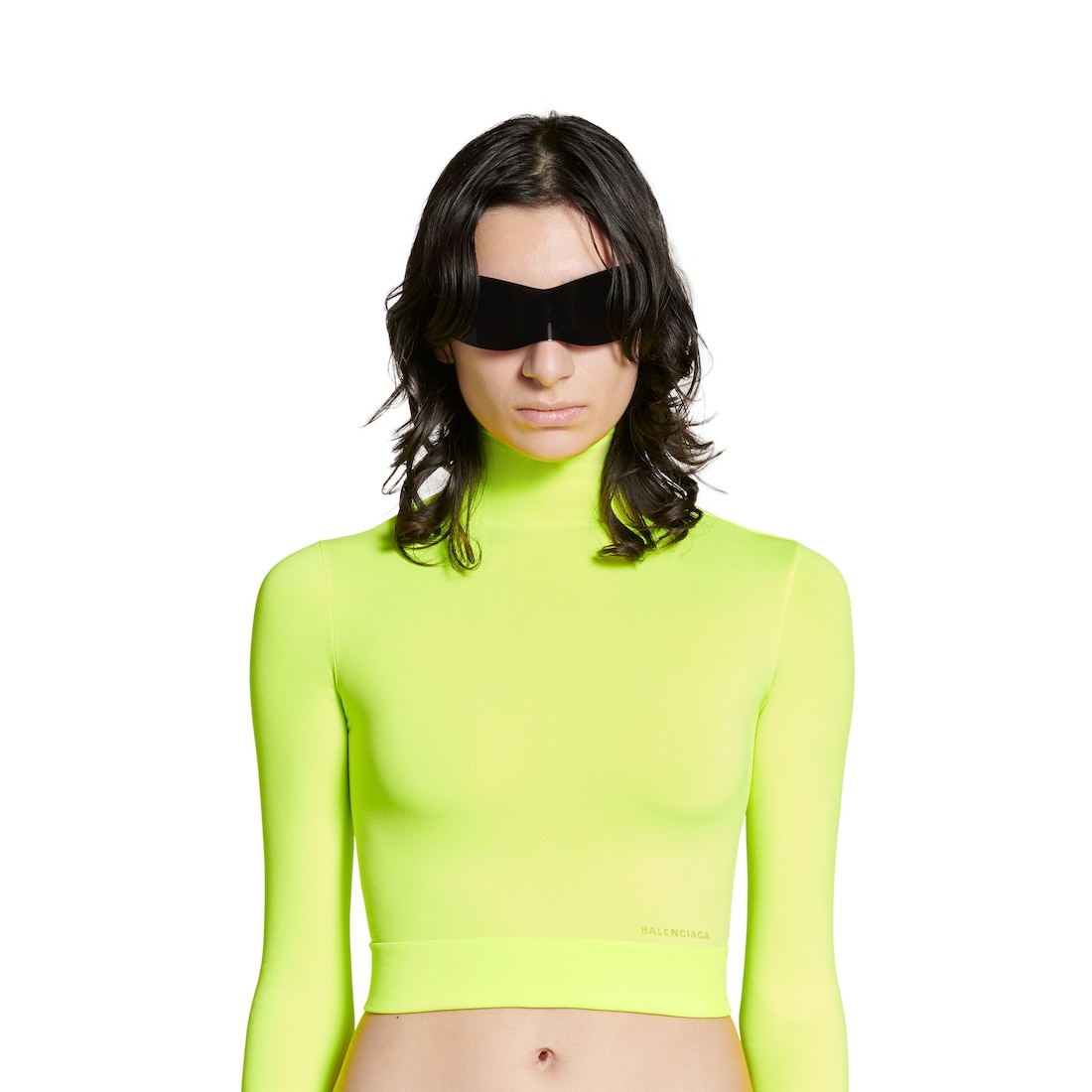 Neon cropped turtleneck best sale