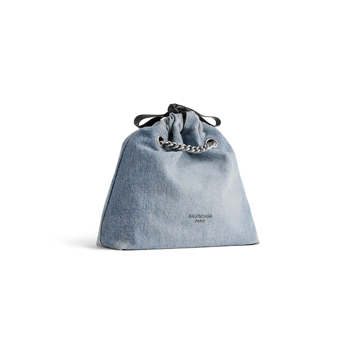 crush small tote bag denim