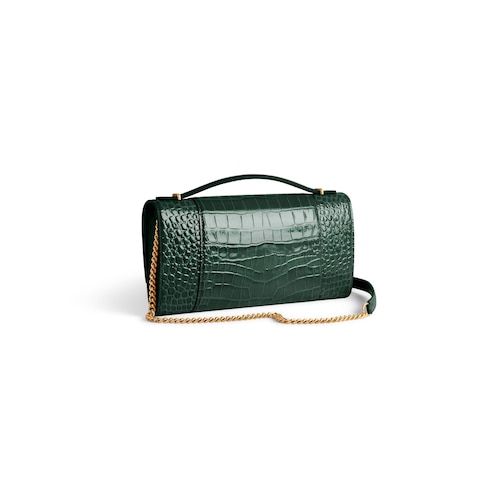 hourglass pochette with chain