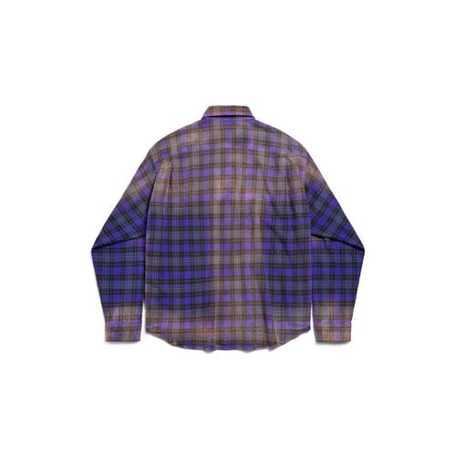 Men's Balenciaga Shirt Large Fit in Purple | Balenciaga US