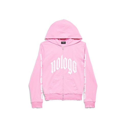 nologo zip-up hoodie small fit