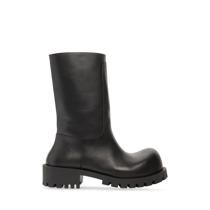 Balenciaga Leather Platform Boots in Black for Men  Lyst
