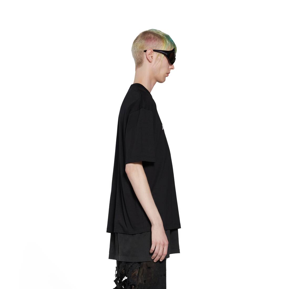Mirror Balenciaga Tシャツ ミディアムフィット で ブラック