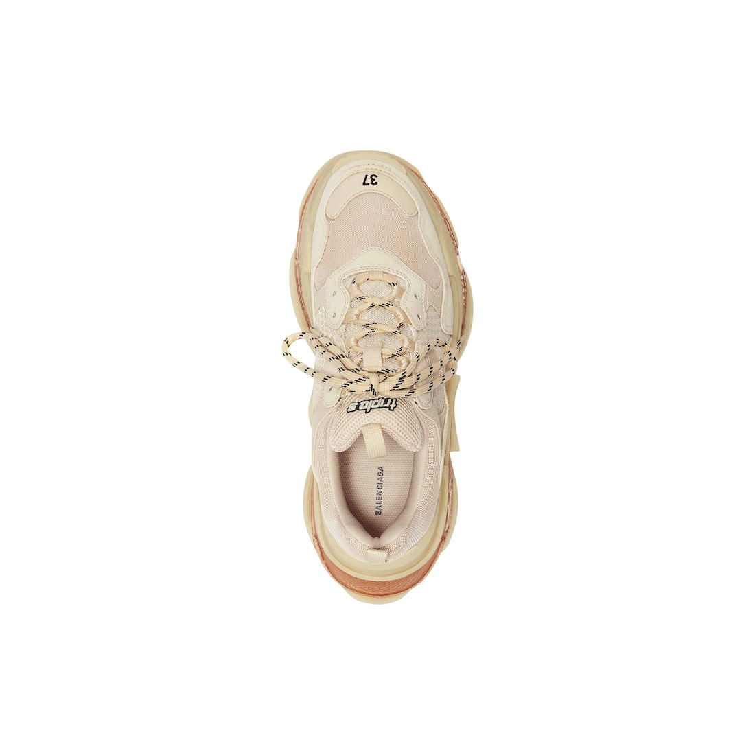 Women's Triple S Clear Sole Sneaker in Beige | Balenciaga CA