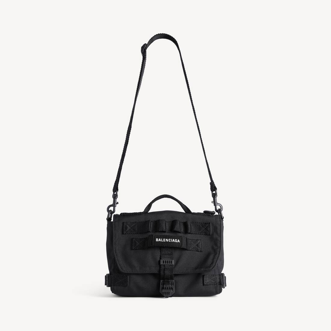 발렌시아가 남성 블랙 아미 메신저 백 6561062BKPI1000