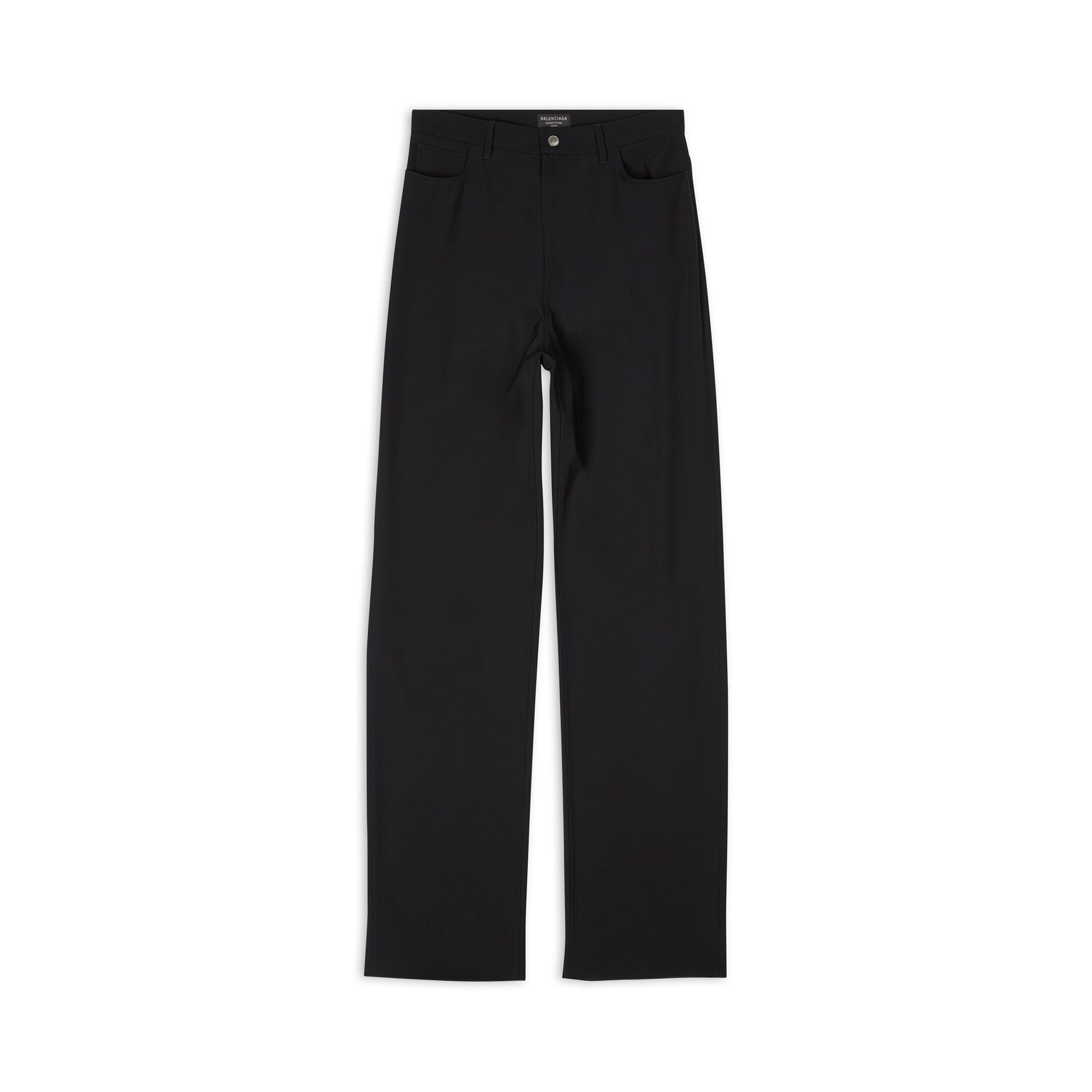 Balenciaga Pantalon Baggy 5 Poches - Noir - Homme - L - Cachemire