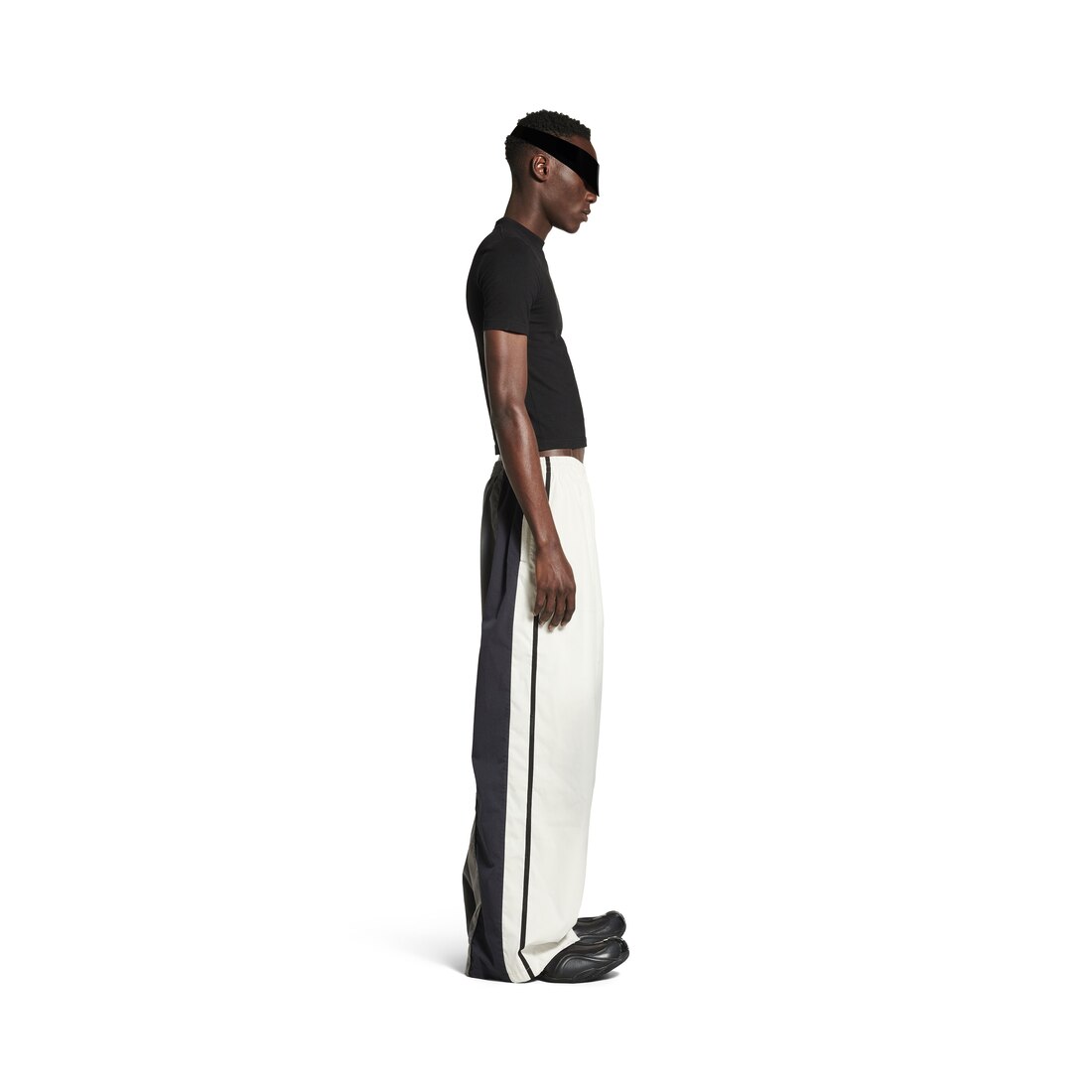 Men's 50/50 Tracksuit Pants in White/grey